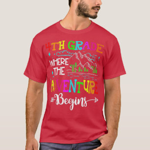 4. Klasse, in der das Abenteuer am ersten Tag des T-Shirt