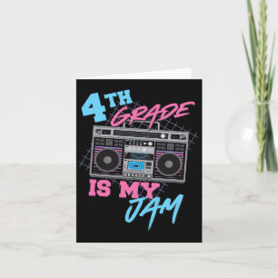 4. Klasse ist mein Marmelade - Vintager 80er Boomb Karte