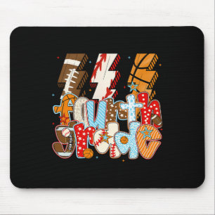 4. Klasse Jungen Blitz Fuß Verkauf Skizze Mousepad