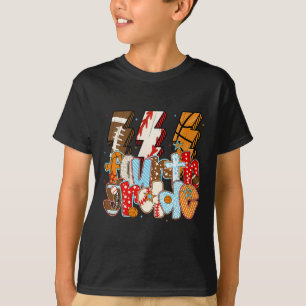 4. Klasse Jungen Blitz Fuß Verkauf Skizze T-Shirt