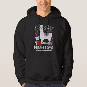 4. Klasse Kein Problem Lama Erster Schultag Lehrer Hoodie