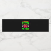 4. Klasse Lehrer Brains Skeleton Hand Heart Hall Wasserflaschenetikett (Einzelnes Label)