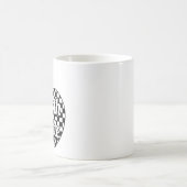 4. Klasse Lehrer Checkered Apple Kaffeetasse (Mittel)