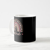 4. Klasse Lehrer Funny Rainbow Zurück nach Scho Kaffeetasse (Vorderseite Links)