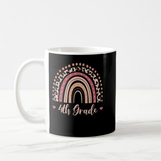 4. Klasse Lehrer Funny Rainbow Zurück nach Scho Kaffeetasse (Links)