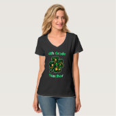 4. Klasse Lehrer Funny St Patrick's Day T-Shirt (Vorderseite Vollansicht)