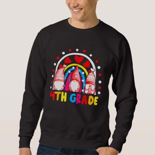 4. Klasse Lehrer regnet den ersten Tag Sweatshirt (Vorderseite)