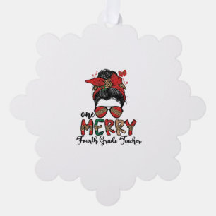 4. Klasse Lehrer Weihnachten Vierte Klasse Team Xm Ornament Karte