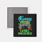4. Klasse Level freigeschalteter Gamer-Controller Magnet (Vorderseite/Rückseite)