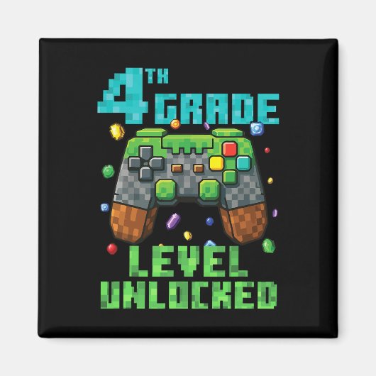4. Klasse Level freigeschalteter Gamer-Controller Magnet (Vorne)