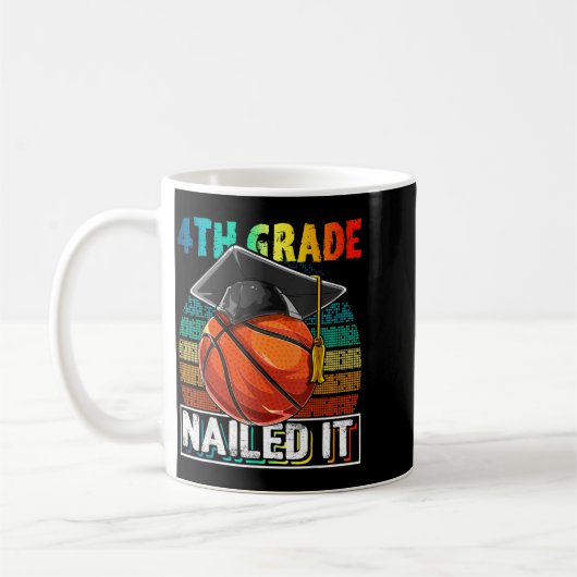 4. Klasse Nailed Baseball Abschlusskappe Retro Jun Kaffeetasse (Links)