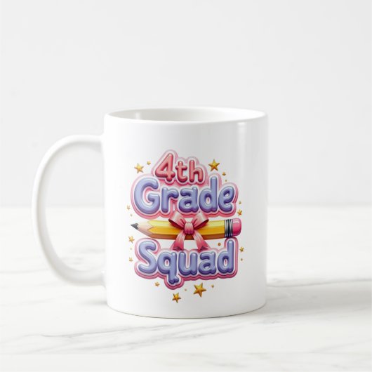 4. Klasse Squad Back to School Kaffeetasse (Links)