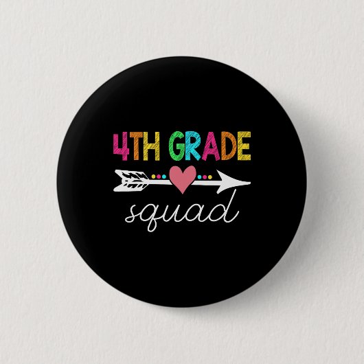 4. Klasse Squad Lehrer Student zurück zur Schulbüh Button (Vorderseite)