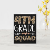 4. Klasse Squad Leopard Lehrer Student Karte (Gelbe Blume)