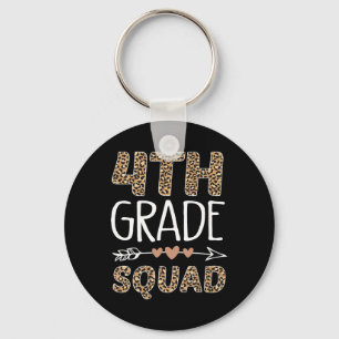 4. Klasse Squad Leopard Lehrer Student Schlüsselanhänger