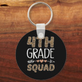 4. Klasse Squad Leopard Lehrer Student Schlüsselanhänger (Vorderseite)