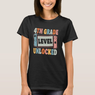 4. Klasse Stufe freigeschaltet Zurück zur Schule L T-Shirt