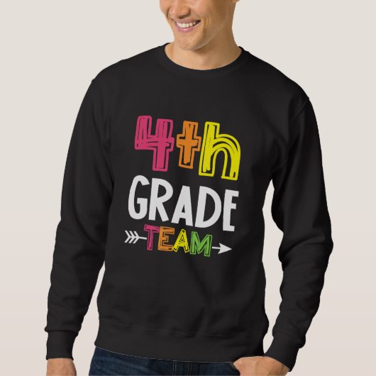 4. Klasse Team 4. Klasse Squad Lehrer Sweatshirt (Vorderseite)