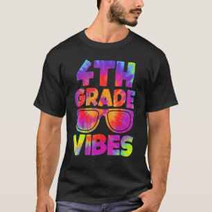 4. Klasse Tie Dye Lehrer Schüler Zurück zur Schule T-Shirt