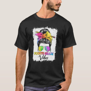 4. Klasse Vibes Messy Buck Back to School Kids Gir T-Shirt