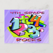 4. Klasse - Zahlen Postkarte (Vorderseite)