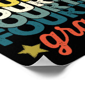 4. Klasse zurück zum Schullehrer Kinder Poster (Ecke)