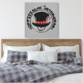 4 Kleine Monster - Andy Holiday Logo Leinwanddruck (Insitu (Schlafzimmer))