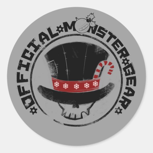 4 Kleine Monster - Andy Holiday Logo Runder Aufkleber (Vorderseite)