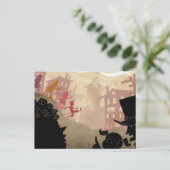 4 Kleine Monster - durch die Stadt laufen Postkarte (Stehend Vorderseite)