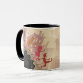 4 kleine Monster - gehend durch Stadt Tasse (Vorderseite Links)