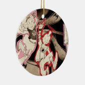 4 kleine Monster - Gruppe Keramik Ornament (Rechts)