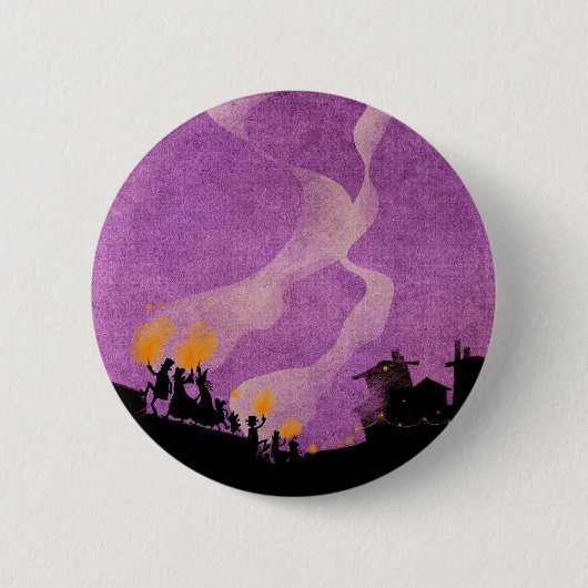 4 kleine Monster - Halloween-Nacht Button (Vorderseite)