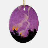 4 kleine Monster - Halloween-Nacht Keramikornament (Rechts)