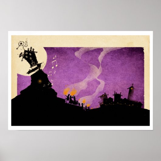 4 kleine Monster - Halloween-Nacht Poster (Vorne)