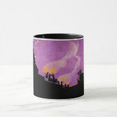 4 kleine Monster - Halloween-Nacht Tasse (Zentrum)