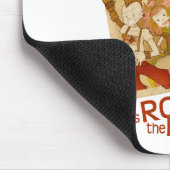 4 kleine Monster - lassen Sie uns das Haus Mousepad (Ecke)