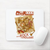 4 kleine Monster - lassen Sie uns das Haus Mousepad (Mit Mouse)