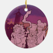 4 kleine Monster - Nachtmusik Keramikornament (Hinten)