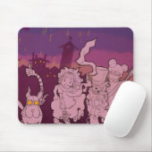 4 kleine Monster - Nachtmusik Mousepad (Mit Mouse)