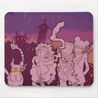 4 kleine Monster - Nachtmusik Mousepad