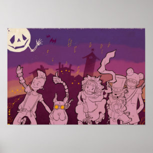 4 Kleine Monster - Nachtmusik Poster