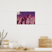 4 Kleine Monster - Nachtmusik Poster (Küche)