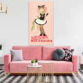 4 Kleine Monster - Nessa Leinwanddruck (Insitu (Wohnzimmer))