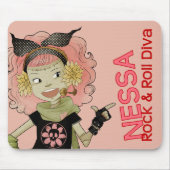 4 kleine Monster - Nessa Mousepad (Vorne)