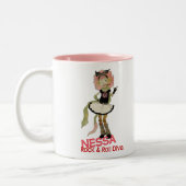 4 kleine Monster - Nessa Zweifarbige Tasse (Links)