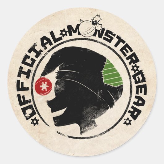 4 Kleine Monster - Nigel Holiday Logo 2 Runder Aufkleber (Vorderseite)