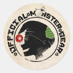 4 Kleine Monster - Nigel Holiday Logo 2 Runder Aufkleber