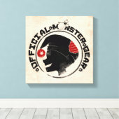 4 Kleine Monster - Nigel Holiday Logo Leinwanddruck (Insitu (Holzboden))