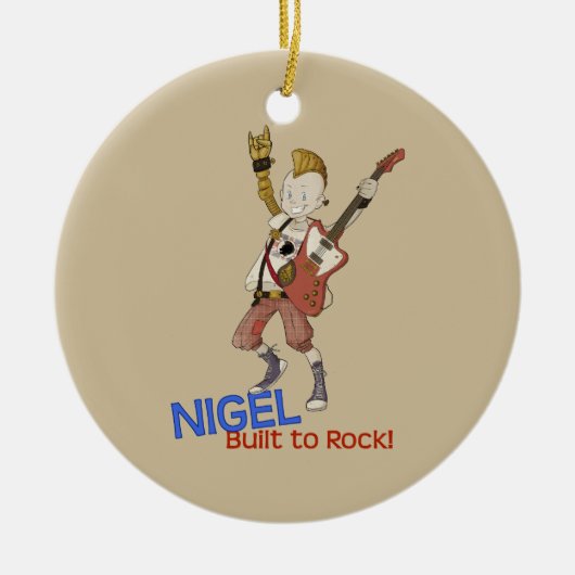 4 kleine Monster - Nigel Keramikornament (Vorne)