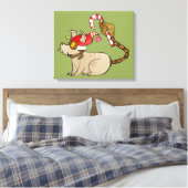 4 Kleine Monster - Tesla Holiday Logo Leinwanddruck (Insitu (Schlafzimmer))